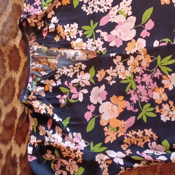 Bright floral dress, M - Picture 5 of 8